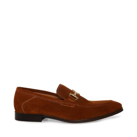 Dark Brown Steve Madden Archee Suede Men's Loafers | PH 8073BHT